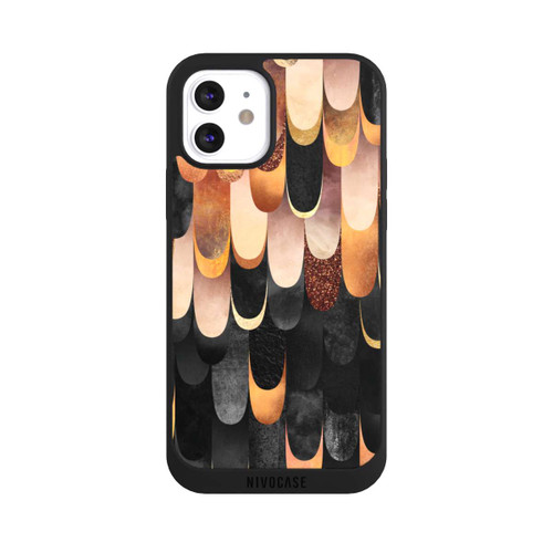 Apple iPhone 12 NIVOpure Gefiedertes Kupfer und Schwarz