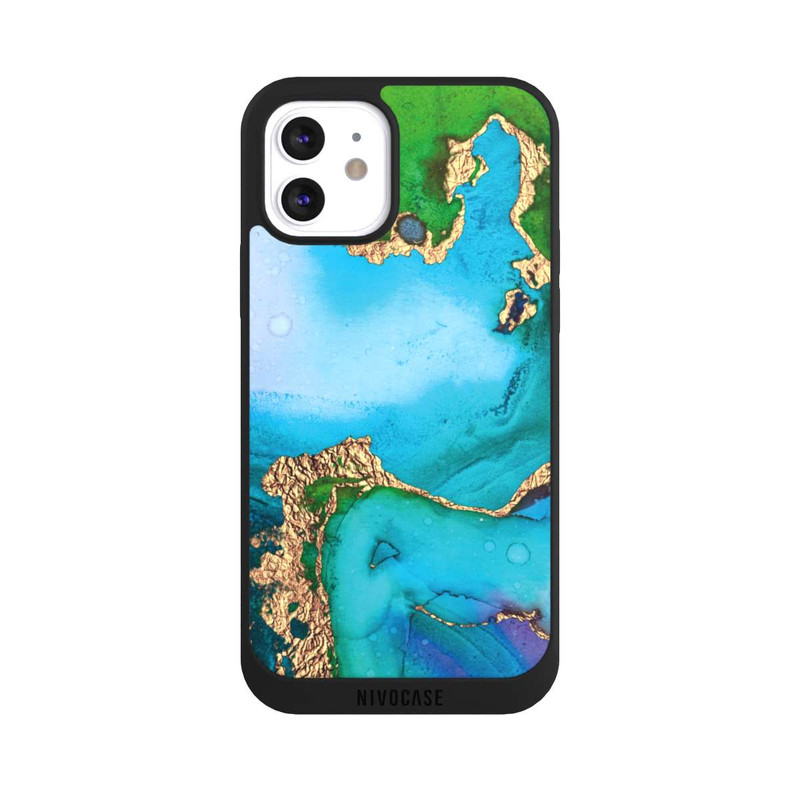 iPhone 12 NIVOpure Colourfull Marble Glitterlook