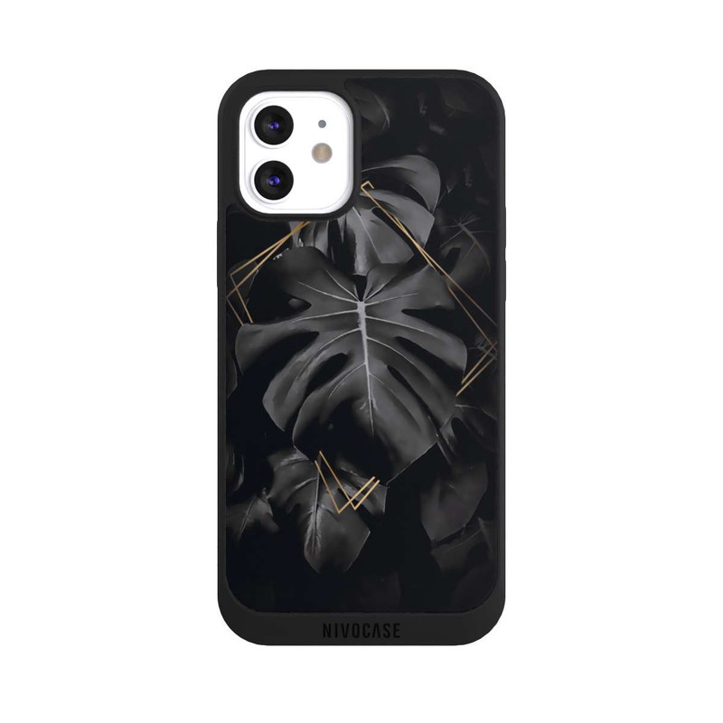 iPhone 12 NIVOpure Feuilles noires