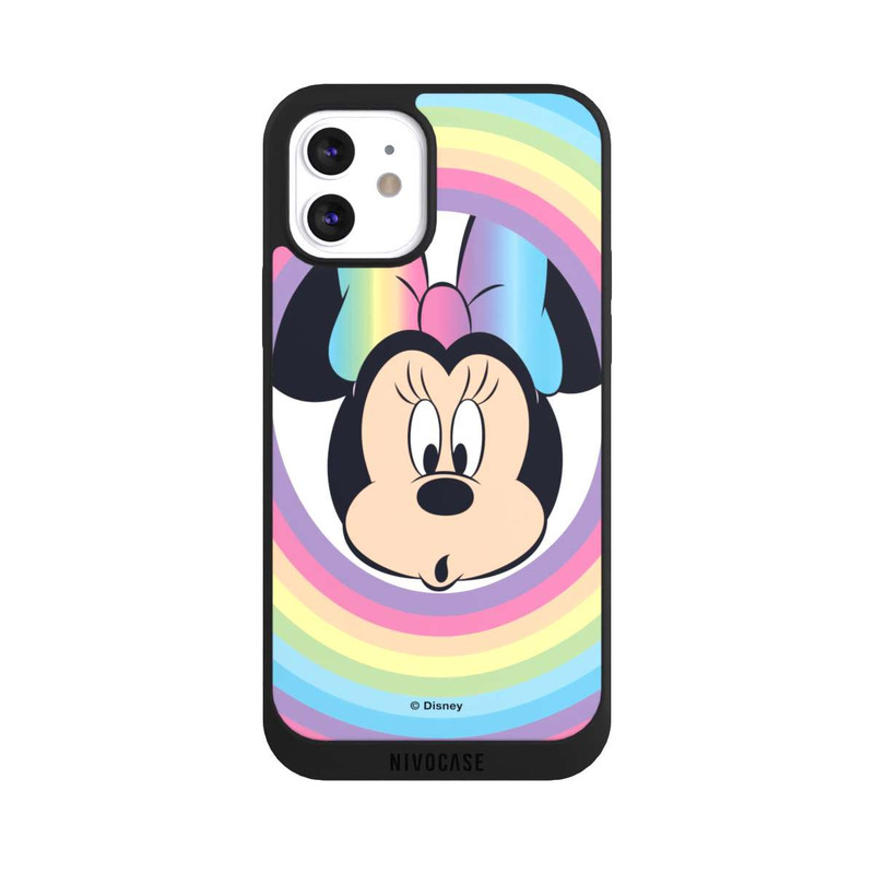 iPhone 12 NIVOpure Minnie Arc-en-ciel Rond