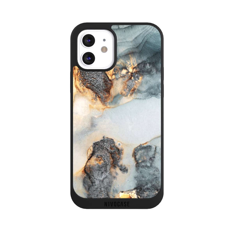 iPhone 12 NIVOpure Flutwellen Golddruck