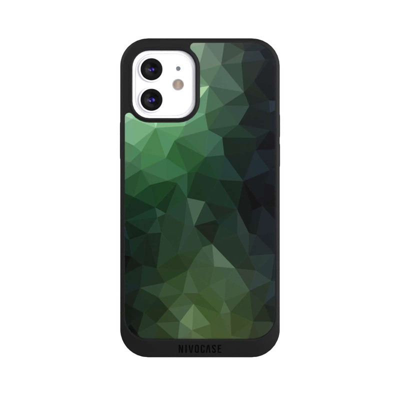 iPhone 12 NIVOpure Polygonal Mosaic Green
