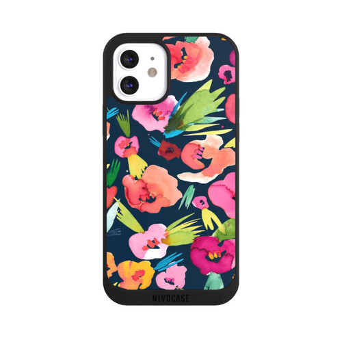 Apple iPhone 12 NIVOpure tropische Blumen aquarell