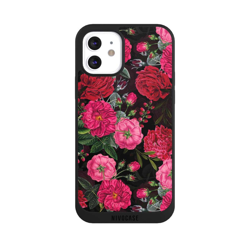 iPhone 12 NIVOpure Pink and Red Flowers