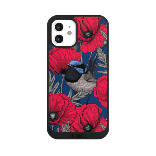 Apple iPhone 12 NIVOpure Fairy-wrens and poppies 2
