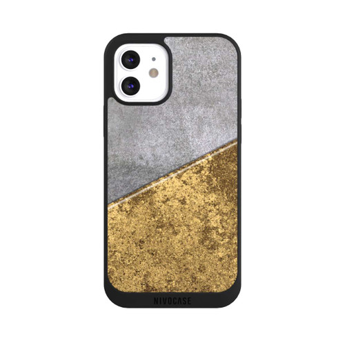 Apple iPhone 12 NIVOpure Beton und Goldlook