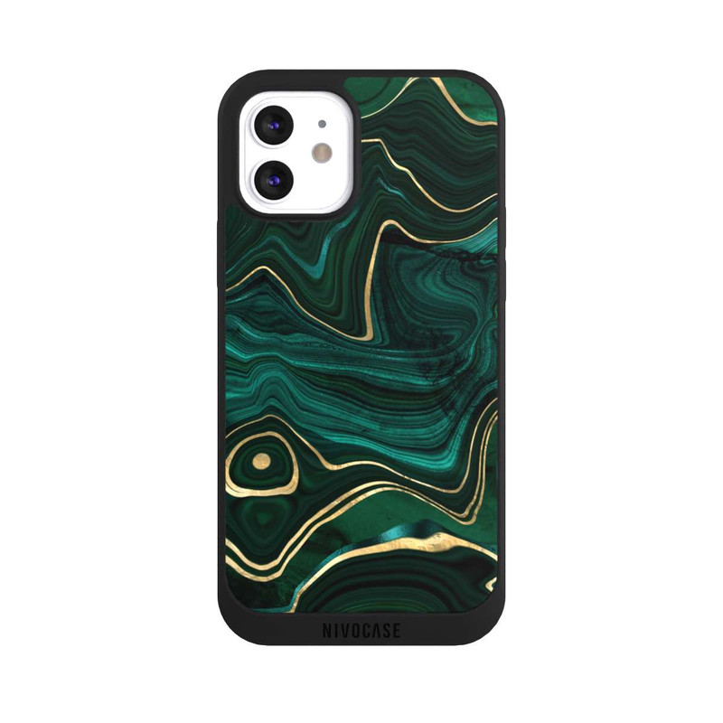 iPhone 12 NIVOpure Malachite gold print