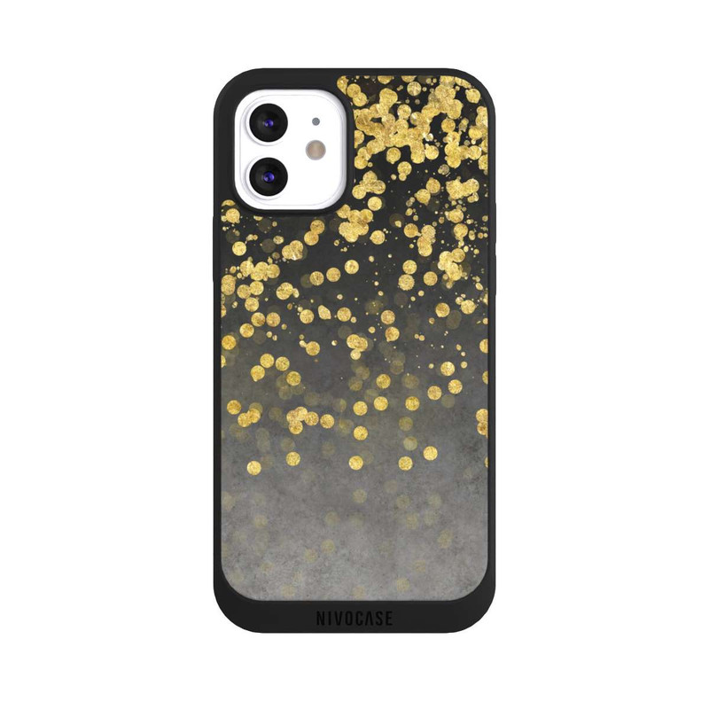 iPhone 12 NIVOpure Pluie glamoureuse dorée