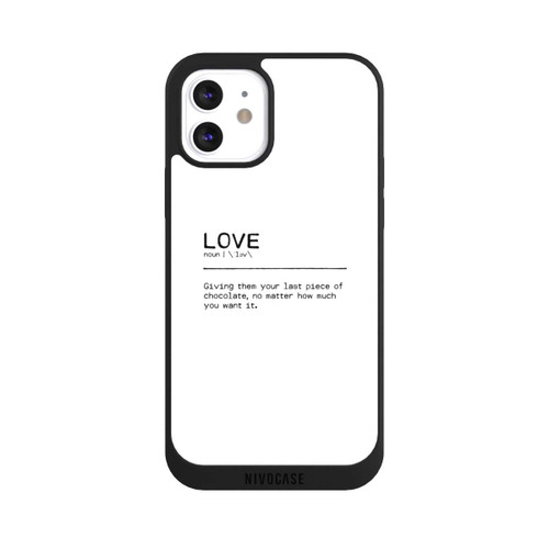 Apple iPhone 12 NIVOpure Quote Love Chocolate