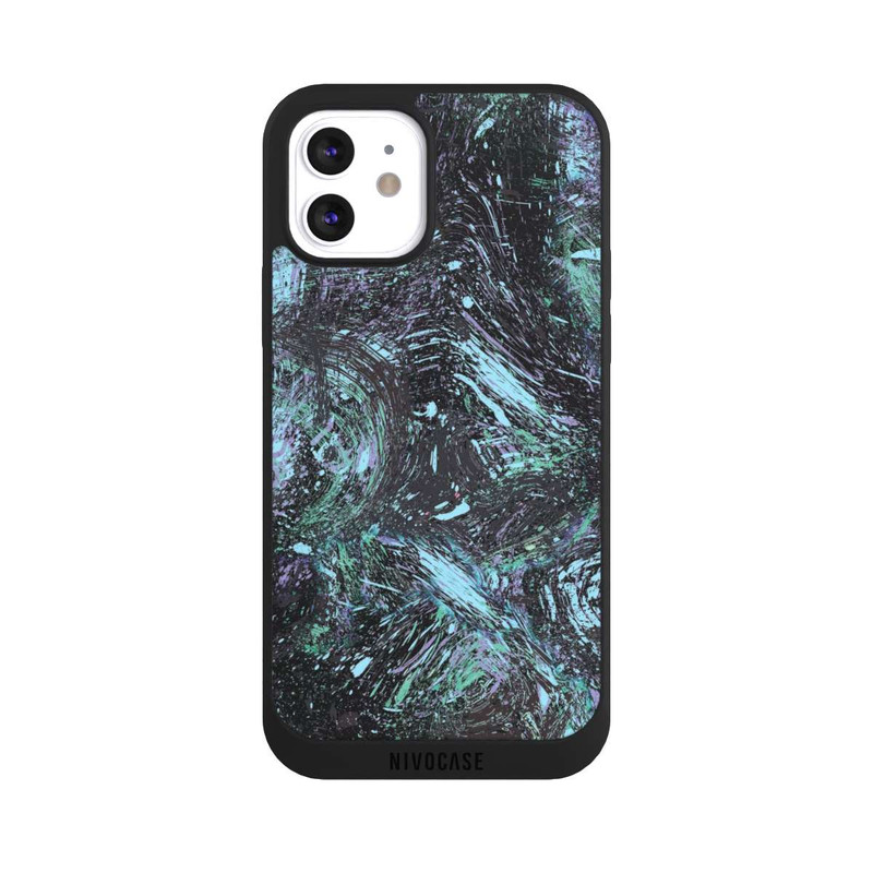 iPhone 12 NIVOpure Abstract Dripping Dust Purple