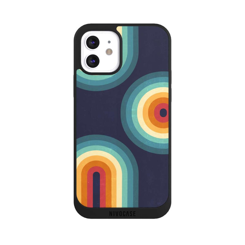 iPhone 12 NIVOpure Double Rainbow on Blue