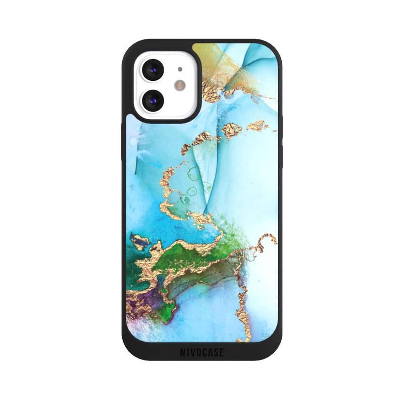 iPhone 12 NIVOpure Colourful Marble Glitterlook