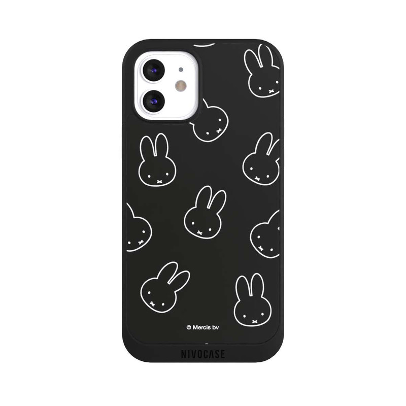 iPhone 12 NIVOpure Miffy Muster Schwarz