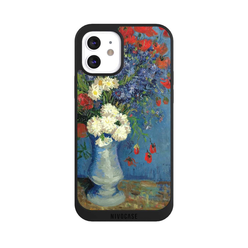 iPhone 12 NIVOpure Still Life Vase with Cornflowers and Poppies by Vincent Van Gogh