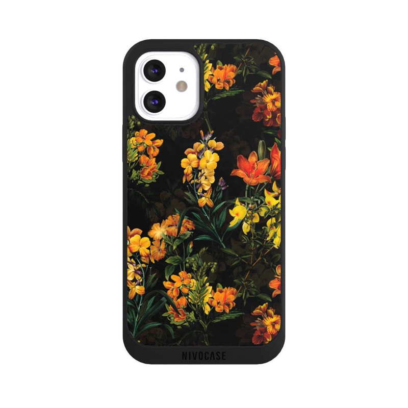 iPhone 12 NIVOpure Bunte Blumen Gelb