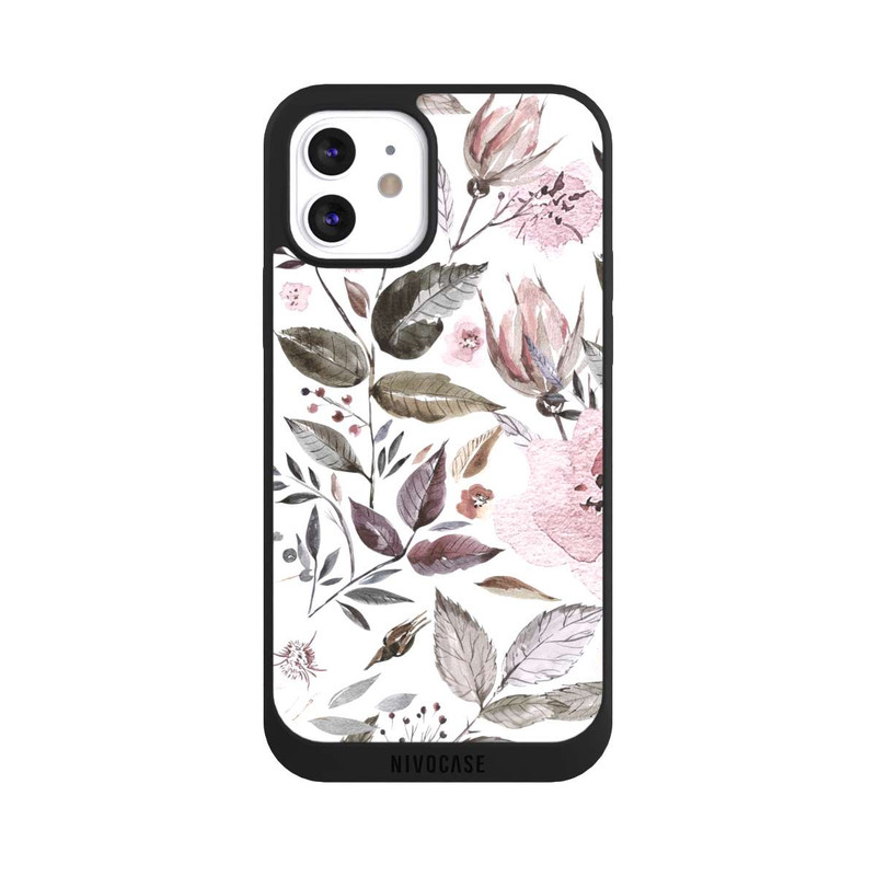 iPhone 12 NIVOpure Aquarell braune Rosenblüten