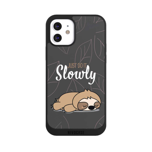 Apple iPhone 12 NIVOpure Just Do It Slowly Sloth Grey