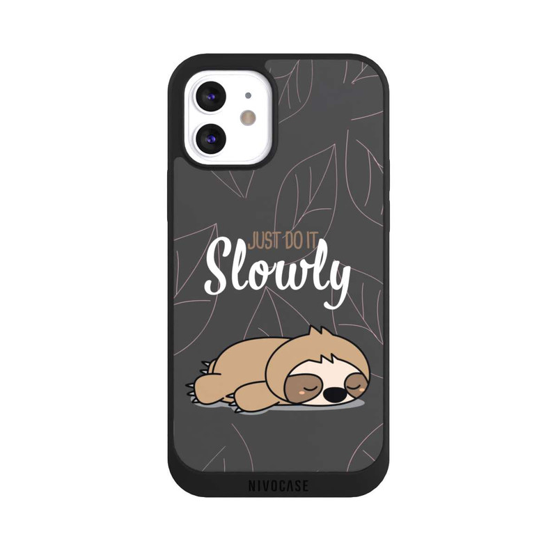 iPhone 12 NIVOpure Just Do It Slowly Sloth Grey