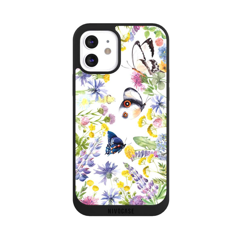 iPhone 12 NIVOpure Colourful Spring Flowers and Butterflies