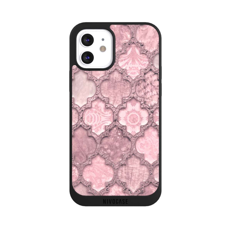 iPhone 12 NIVOpure Marokko Fliesen rosa