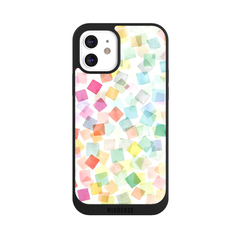 iPhone 12 NIVOpure Confetti Geometric Plaids Rainbow
