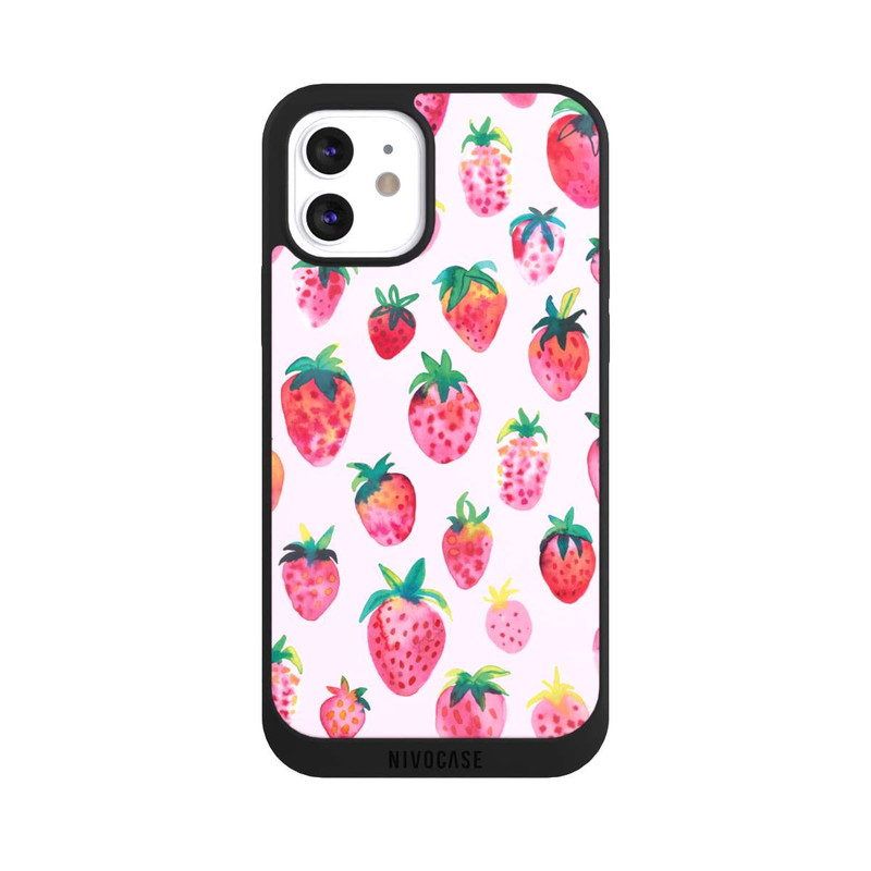 iPhone 12 NIVOpure Aquarell Erdbeeren