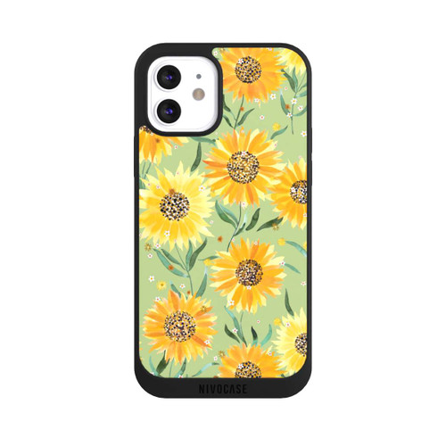 Apple iPhone 12 NIVOpure Sonnenblumen grün
