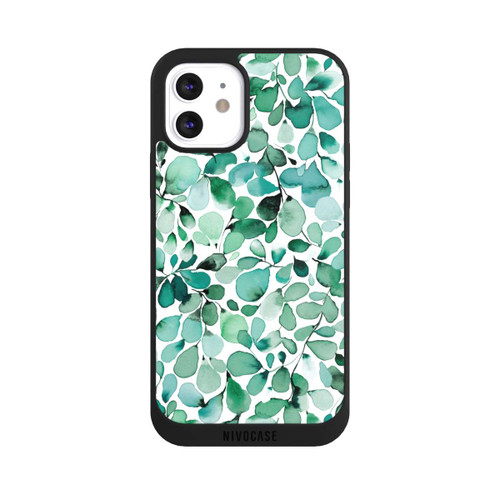 Apple iPhone 12 NIVOpure Aquarellmuster Blätter