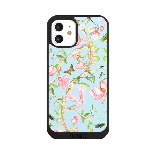 Apple iPhone 12 NIVOpure Vintage Botanic Flowers Blue