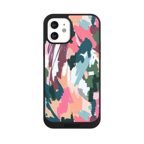 Apple iPhone 12 NIVOpure Abstrakte künstlerische Textur Rosa