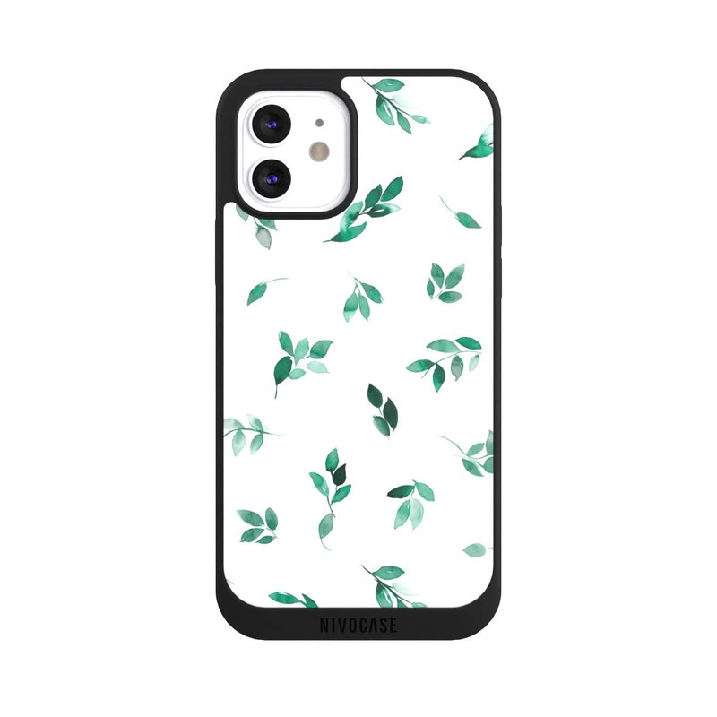 iPhone 12 NIVOpure Feuilles d'automne Eucalyptus vert