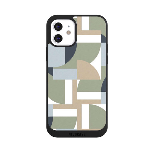 Apple iPhone 12 NIVOpure Futuristische Bauhaus Polygone Beige