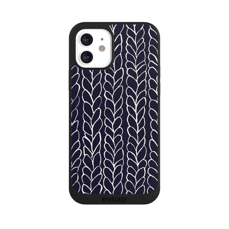 iPhone 12 NIVOpure Tresses En Laine Dessins Marine