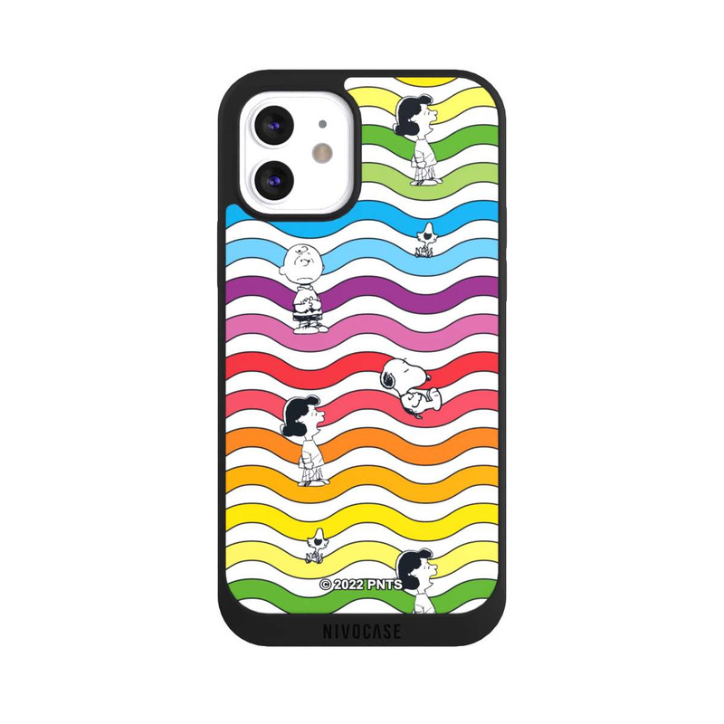 iPhone 12 NIVOpure Snoopy Pattern Rainbow