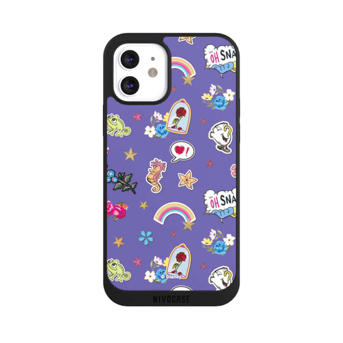 Apple iPhone 12 NIVOpure Princess Pattern Purple Disney Princess