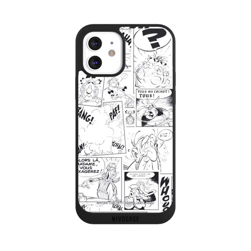 Apple iPhone 12 NIVOpure Asterix Comic Black and White