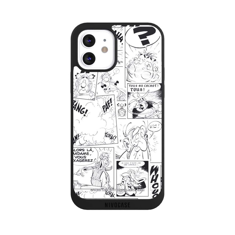 iPhone 12 NIVOpure Asterix Comic Black and White