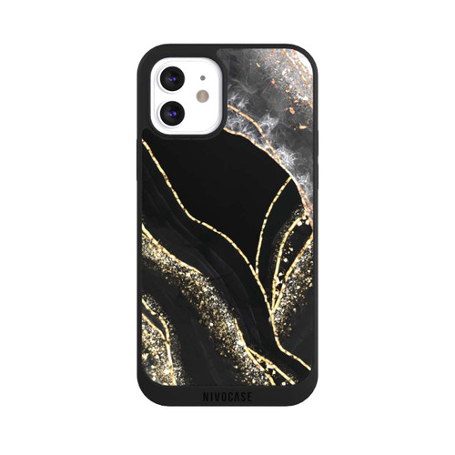 Apple iPhone 12 NIVOpure Dark Marble Gold