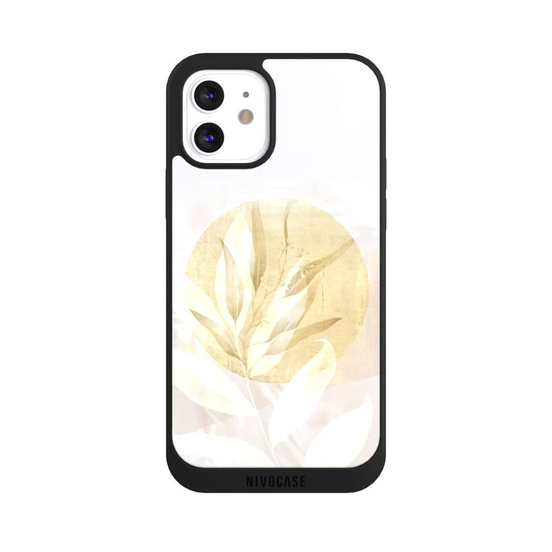 iPhone 12 NIVOpure Boho Gold Flower Art