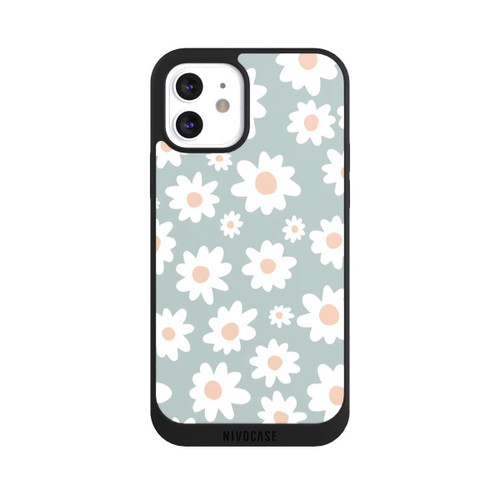 Apple iPhone 12 NIVOpure Gänseblümchen Muster grün