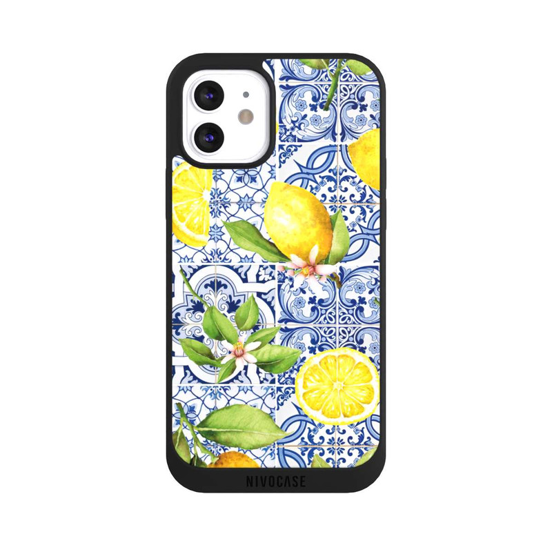 iPhone 12 NIVOpure Griechische Zitronen Muster