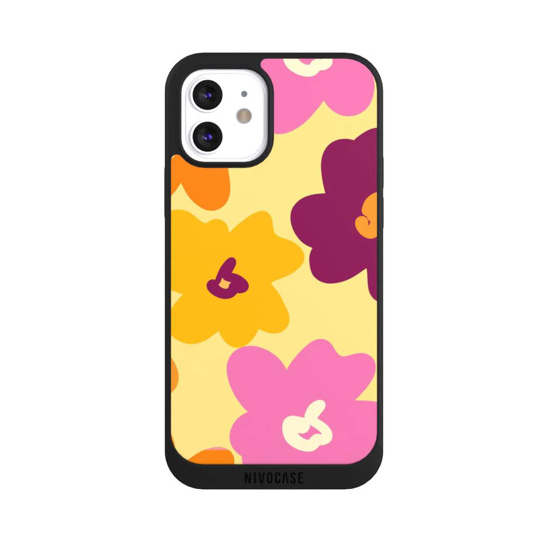 iPhone 12 NIVOpure Retro Flower Pattern colourful