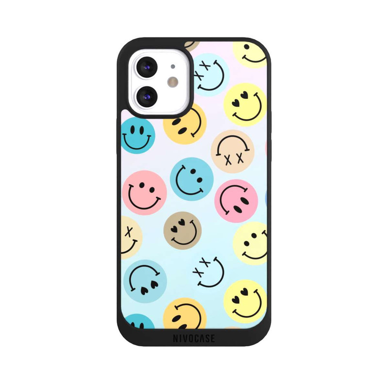 iPhone 12 NIVOpure Smiles Emotes Pattern Colorful