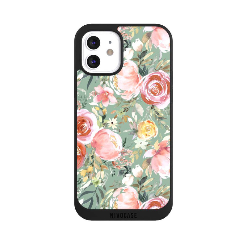 iPhone 12 NIVOpure Pastel Peony Bouquet
