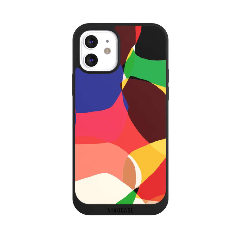 iPhone 12 NIVOpure Colorful Retro Shapes Background
