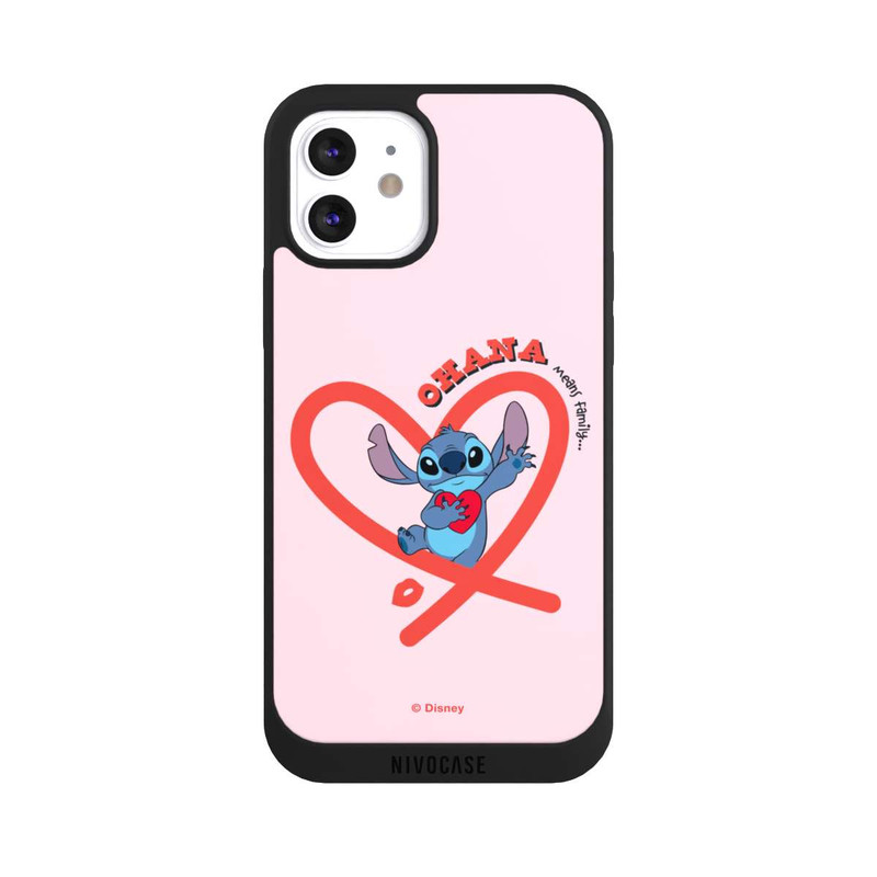 iPhone 12 NIVOpure Stitch Ohana Pink Heart
