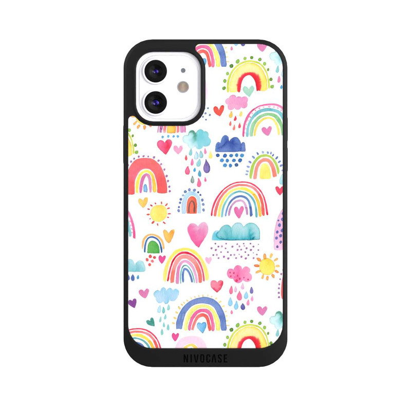 iPhone 12 NIVOpure Schöne Regenbogen-Multi-Rot