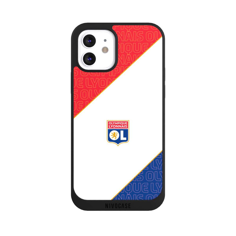 iPhone 12 NIVOpure Logo OL rouge et bleu