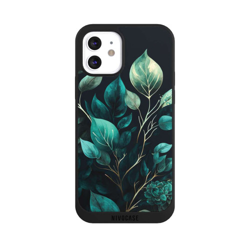 Apple iPhone 12 NIVOpure Eukalyptus dunkler Hintergrund