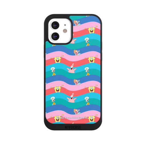 Apple iPhone 12 NIVOpure Spongebob Freunde Bunte Wellen
